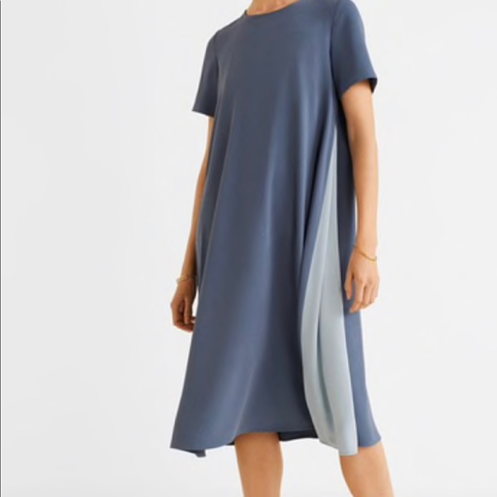 NWT MANGO Bicolors MIDI Dress